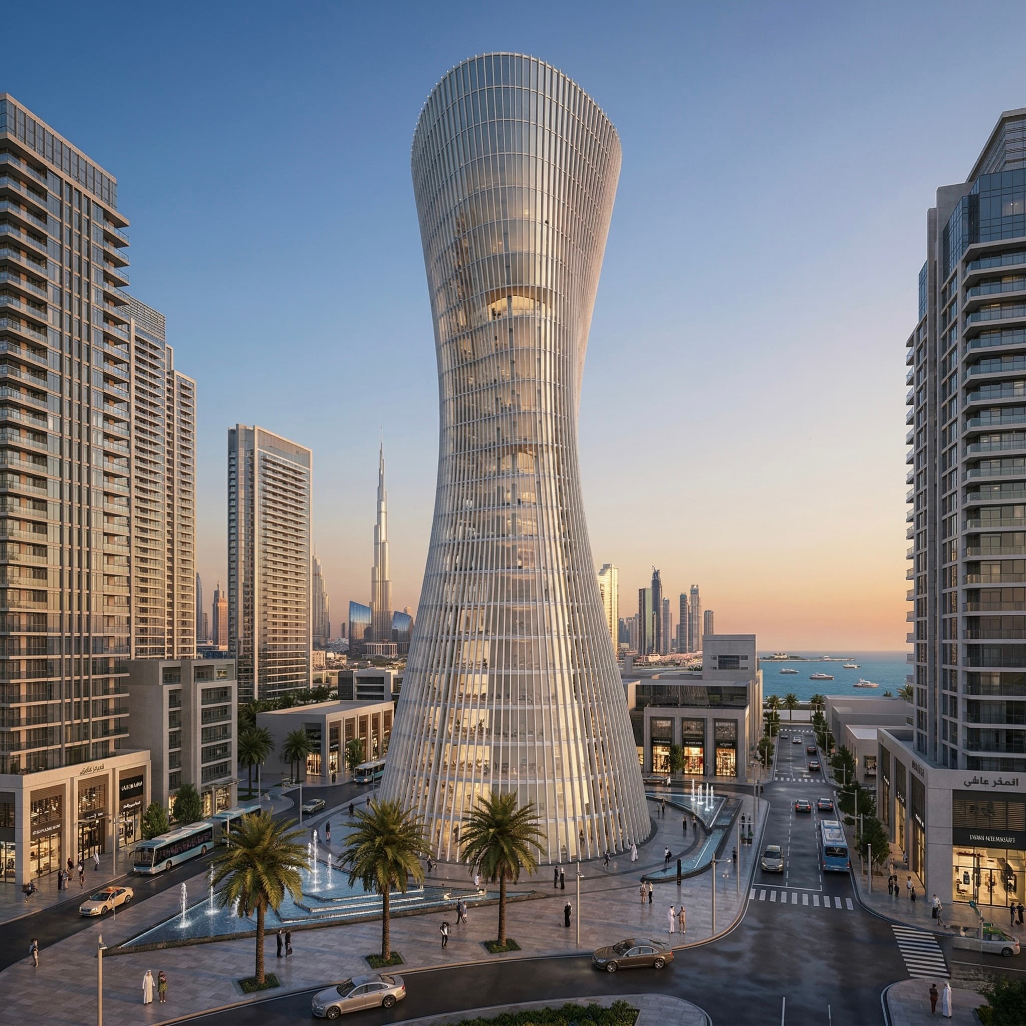 Torre ZMX parametric facade in Dubai context