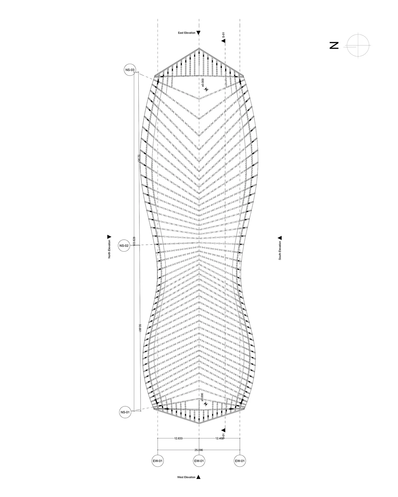 Showroom — parametric louver plan