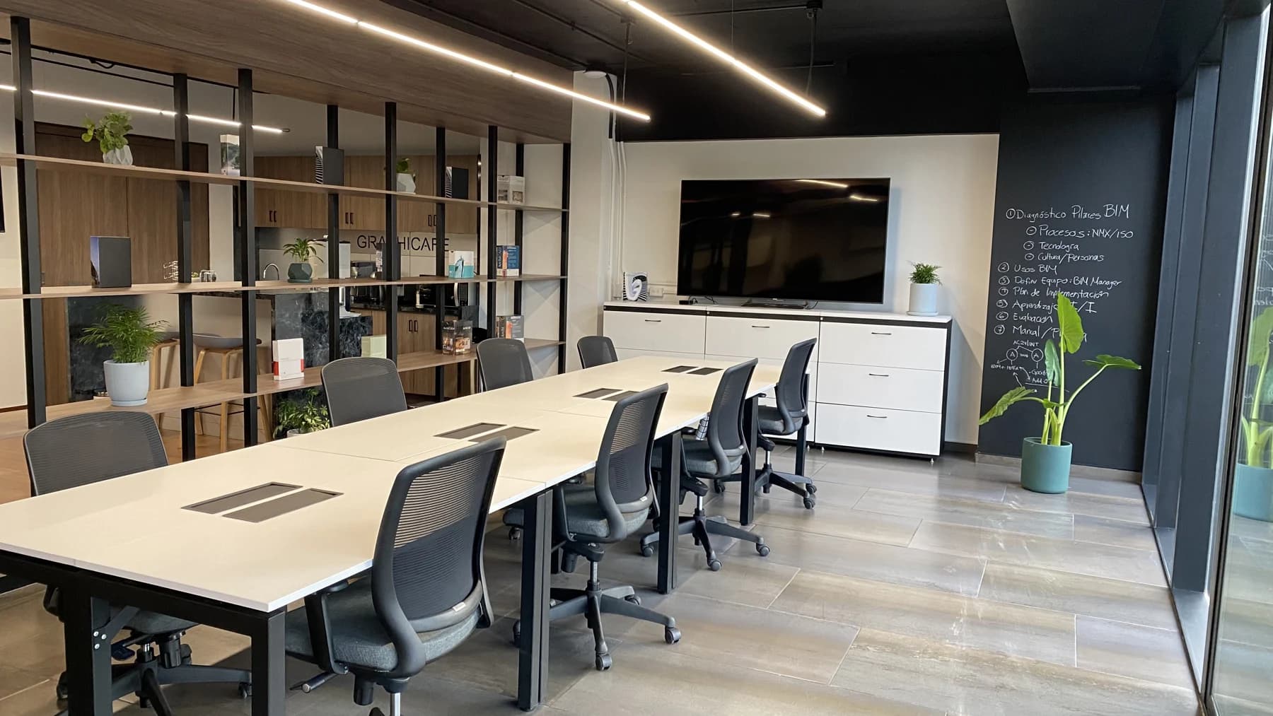 Oficinas GS. Fotografía de obra construida.